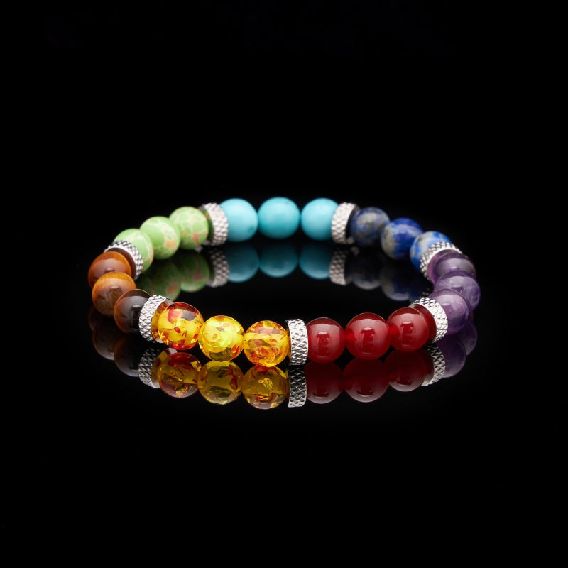 7 Chakra Stein Armband - Chakra Heilung - Bracelet - TaoTempel
