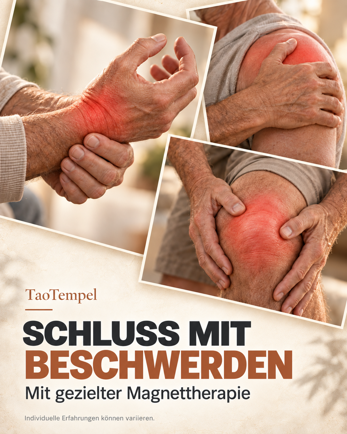 Verabschiede dich von Beschwerden
