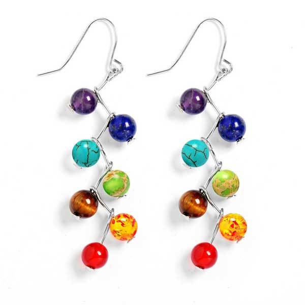 7 Chakra Ohrringe - Aktiviere Energiezentren - Earrings - TaoTempel