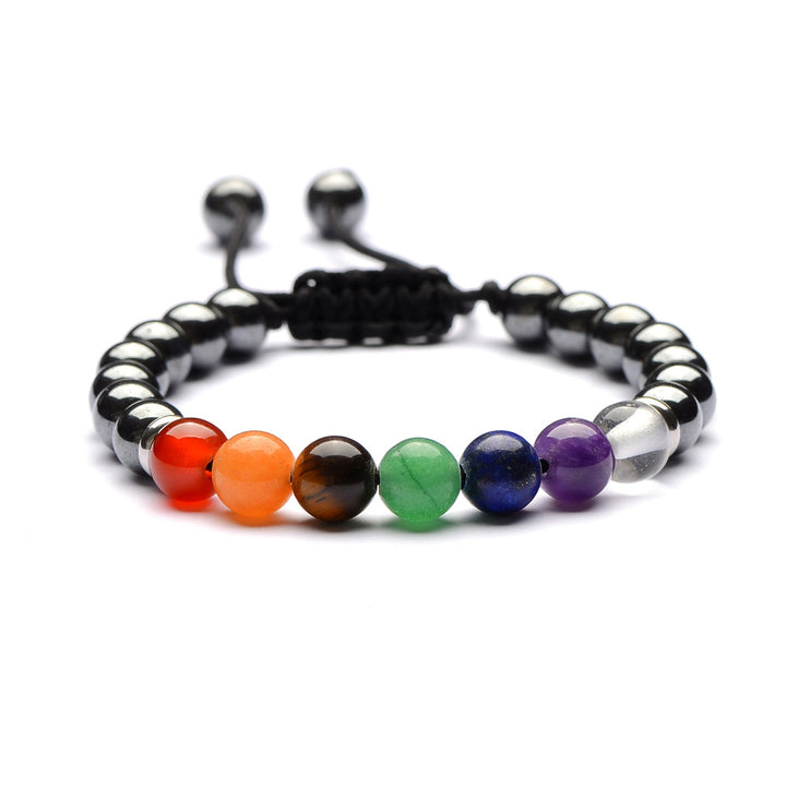 7 Chakra Hämatit Armband - Für Wellness & Heilung -  - TaoTempel