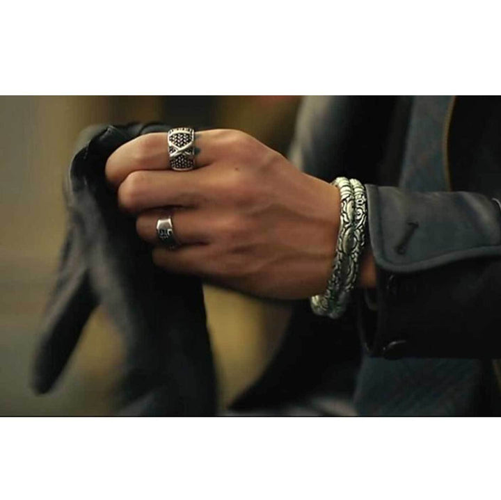 Antiker Silberner Drachen Armreif - Für Stärke - Bracelet - TaoTempel