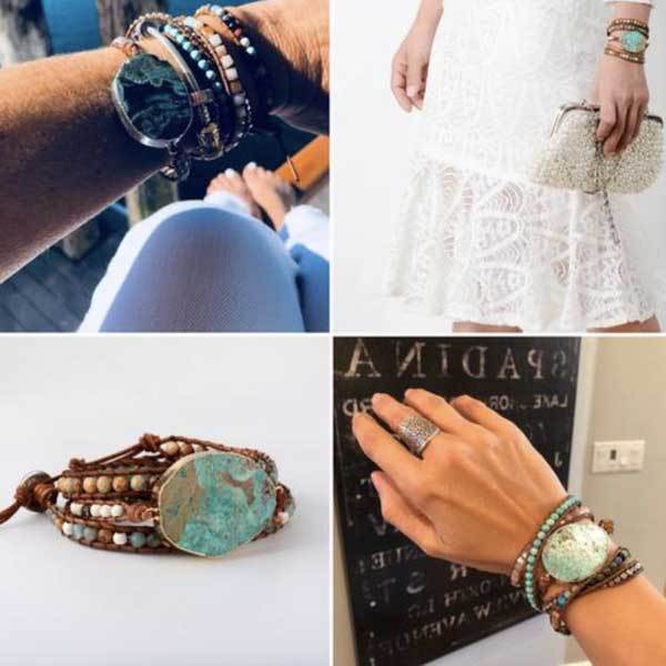 Beruhigender Freund Jaspis Boho Armband - Bracelet - TaoTempel