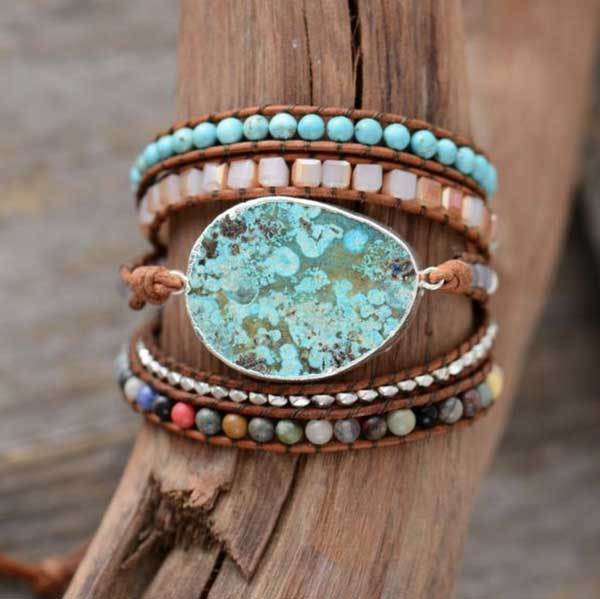 Beruhigender Freund Jaspis Boho Armband - Bracelet - TaoTempel