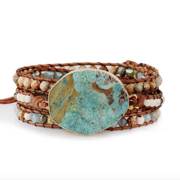 Beruhigender Freund Jaspis Boho Armband - Bracelet - TaoTempel