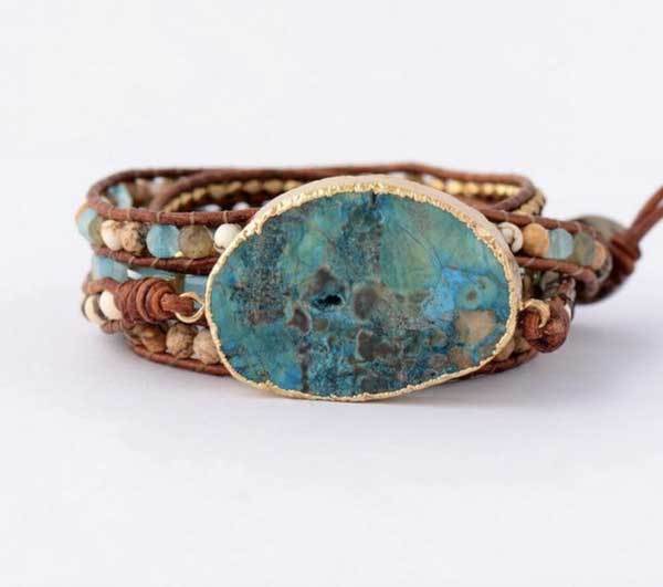 Beruhigender Freund Jaspis Boho Armband - Bracelet - TaoTempel