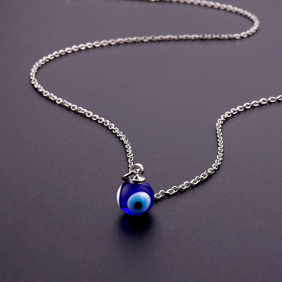 Blaue Böser Blick Schutz Halskette - Necklace - TaoTempel