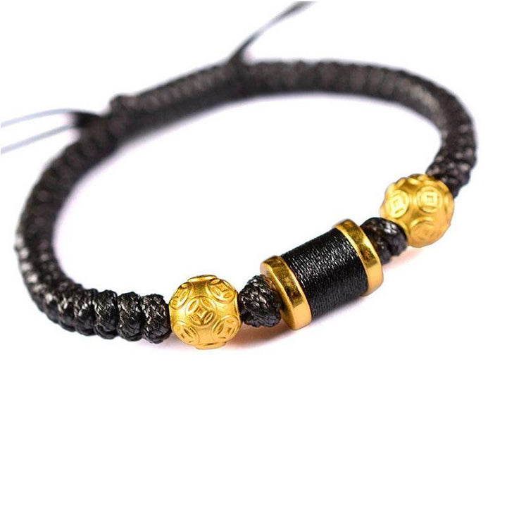 Armband mit chinesischen Münzen - Feng Shui Aktivator für Wohlstand - Bracelet - TaoTempel