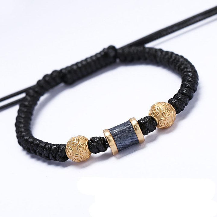 Armband mit chinesischen Münzen - Feng Shui Aktivator für Wohlstand - Bracelet - TaoTempel