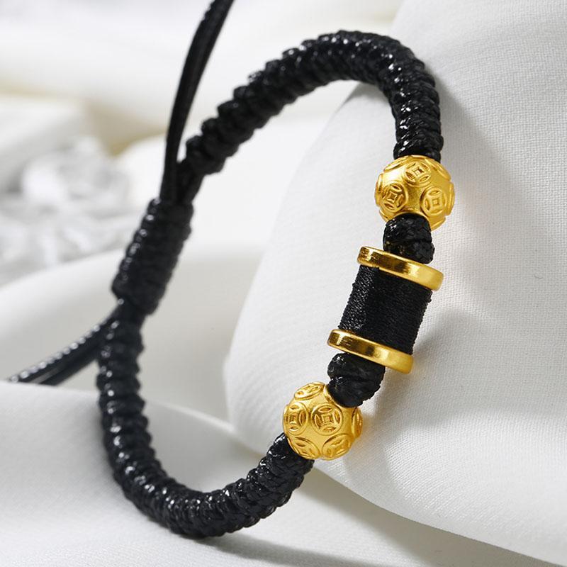 Armband mit chinesischen Münzen - Feng Shui Aktivator für Wohlstand - Bracelet - TaoTempel