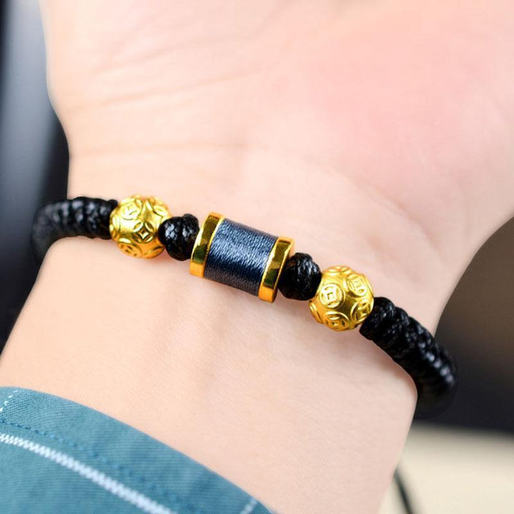 Armband mit chinesischen Münzen - Feng Shui Aktivator für Wohlstand - Bracelet - TaoTempel