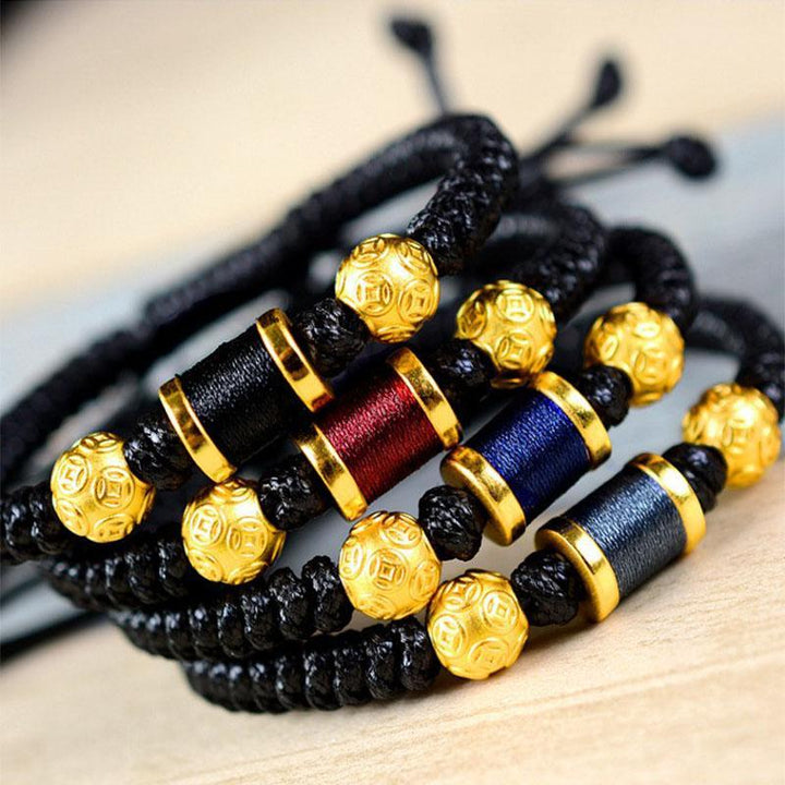 Armband mit chinesischen Münzen - Feng Shui Aktivator für Wohlstand - Bracelet - TaoTempel