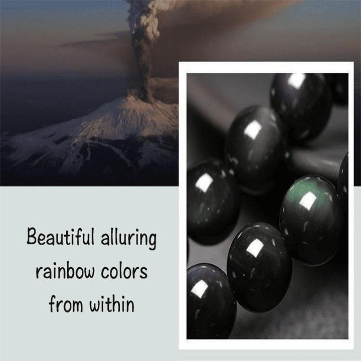 Drachen und Phoenix Obsidian Wickelarmband - Ehrlichkeit & Unendliche Liebe - Bracelet - TaoTempel