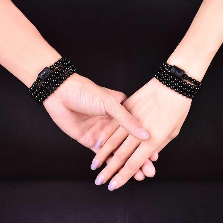 Drachen und Phoenix Obsidian Wickelarmband - Ehrlichkeit & Unendliche Liebe - Bracelet - TaoTempel