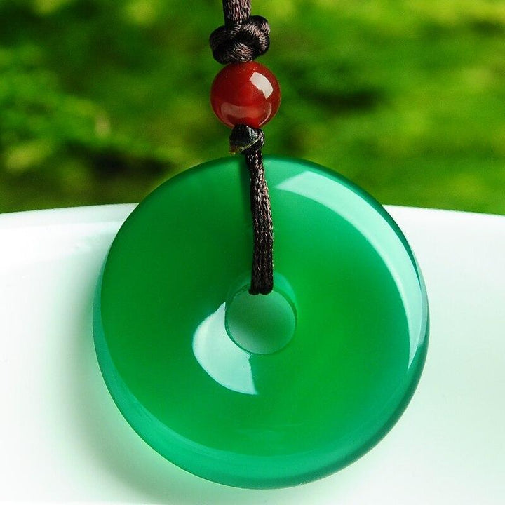 Grüne Jade Halskette - Für Positivität & Harmonie - Necklace - TaoTempel