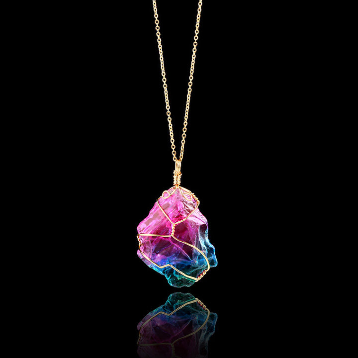 Wassermelone Turmalin Halskette - Necklace - TaoTempel