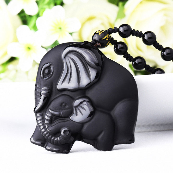 Mutter & Baby Elefant Halskette - Inspiriert familiäre Liebe - Necklace - TaoTempel