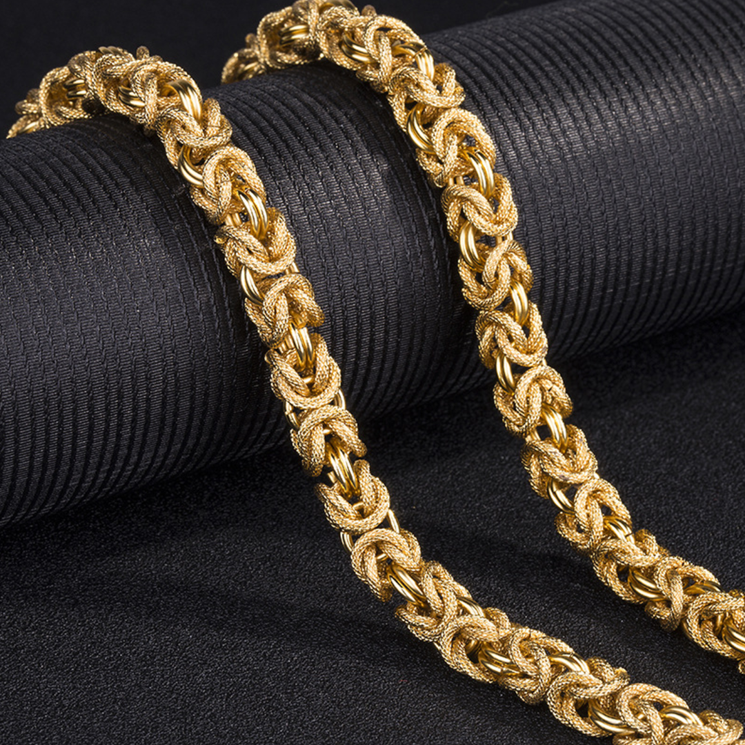 Ewiger Drache Gliederkette - Gold - Necklace - TaoTempel