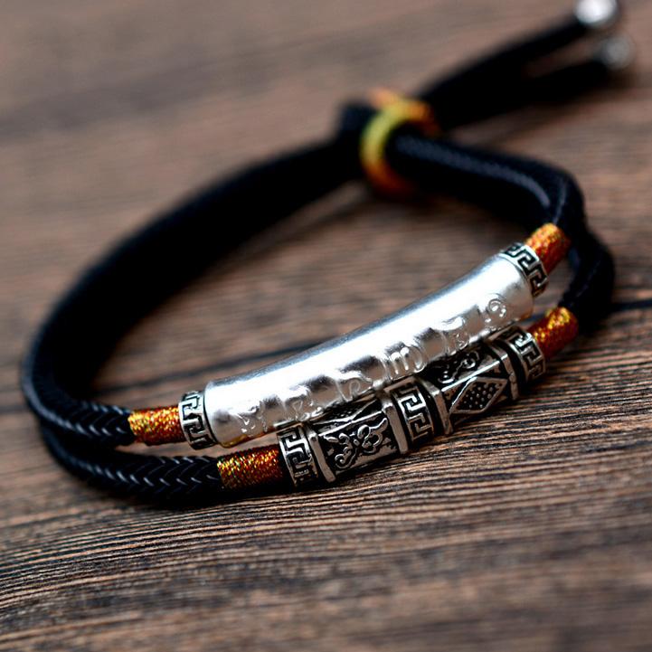 Tibetisches Mantra Doppelarmband Vintage - Bracelet - TaoTempel