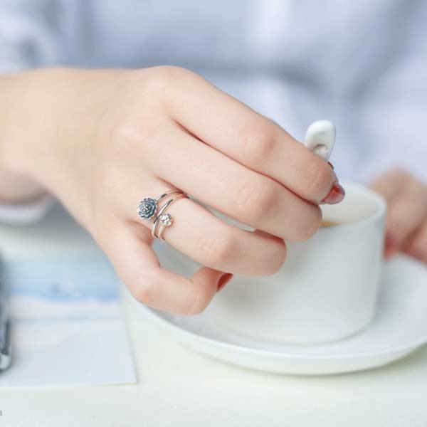 Silberner Lotus Ring - Ring - TaoTempel