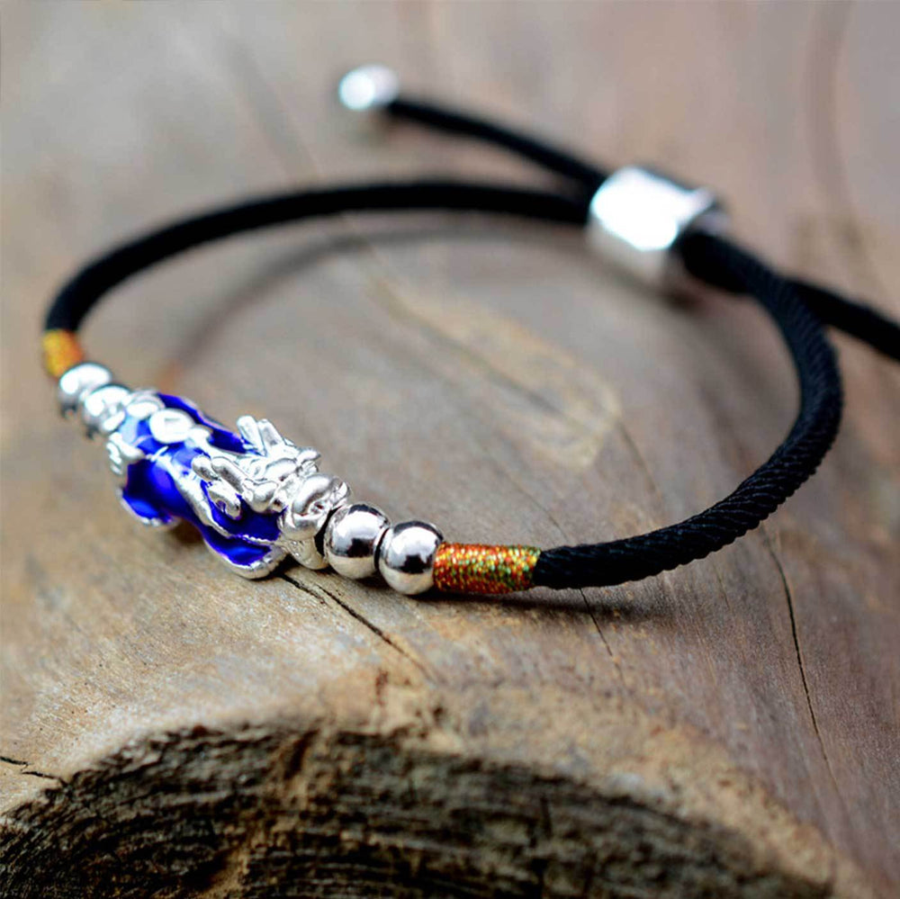 FarbverÀnderndes Pixiu Armband - Handgewebte Schnur - Bracelet - TaoTempel
