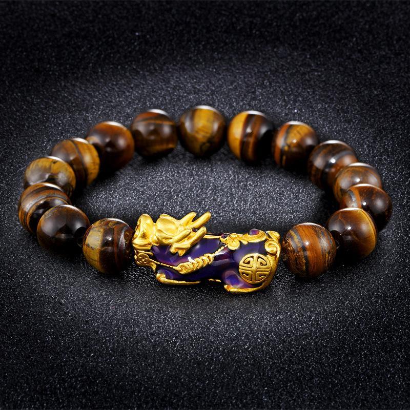 Tigerauge Pixiu Armband - FĂŒr Wohlstand - Bracelet - TaoTempel