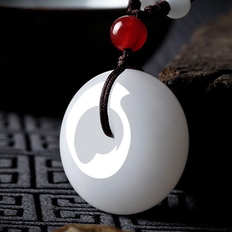 Weiße Jade Halskette - Für Reinheit & Gutes - Necklace - TaoTempel