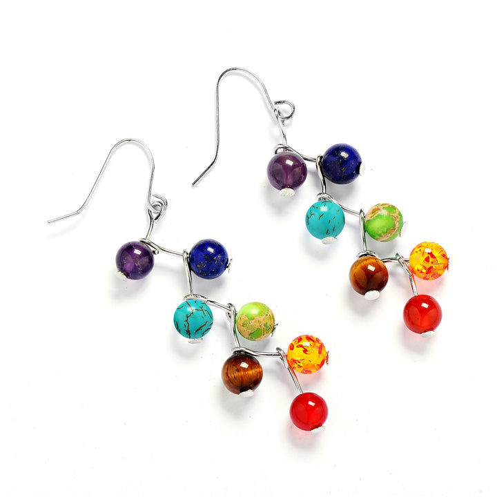 7 Chakra Ohrringe - Aktiviere Energiezentren - Earrings - TaoTempel