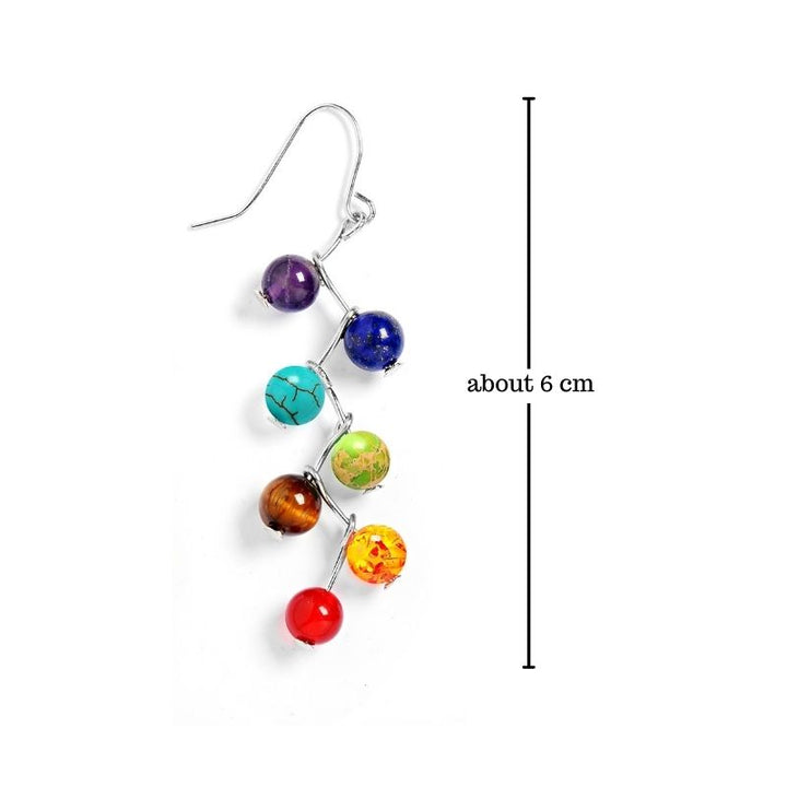 7 Chakra Ohrringe - Aktiviere Energiezentren - Earrings - TaoTempel