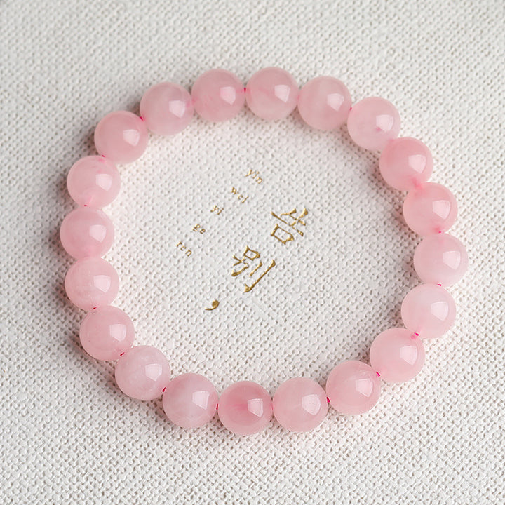 Rosenquarz Liebes Armband - Liebe Inspirieren & anziehen - Bracelet - TaoTempel