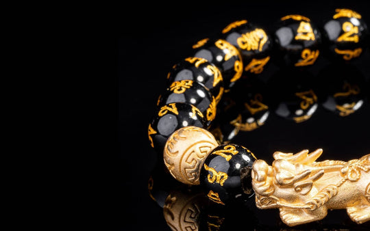 Wie man ein echtes Feng Shui Schwarzes Obsidian Armband erkennt