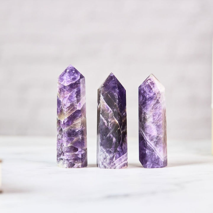 Amethyst Kristall Hexagon - Für Meditationen & Balance - Stones & Crystals - TaoTempel