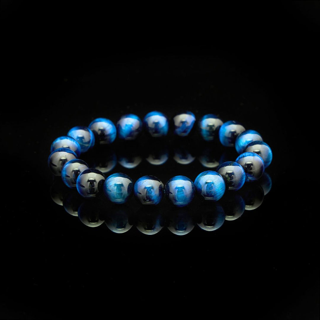 Blaues Tigerauge Armband - Selbstbewusstsein & Kreativität - Bracelet - TaoTempel
