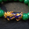 Grünes Jadearmband mit Pixiu - Überfluss & Schutz - Bracelet - TaoTempel