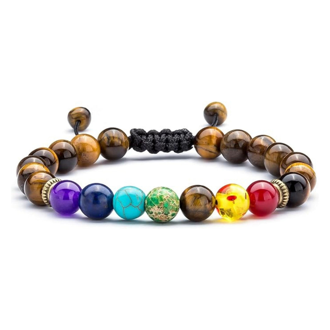 🎁 Tigerauge Chakra Armband - Für Gesundheit, Schutz & Gleichgewicht (100% off) - - TaoTempel