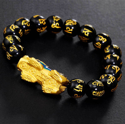 Farbverändernder Pixiu Obsidian Armand - Für Wohlstand - Bracelet - TaoTempel