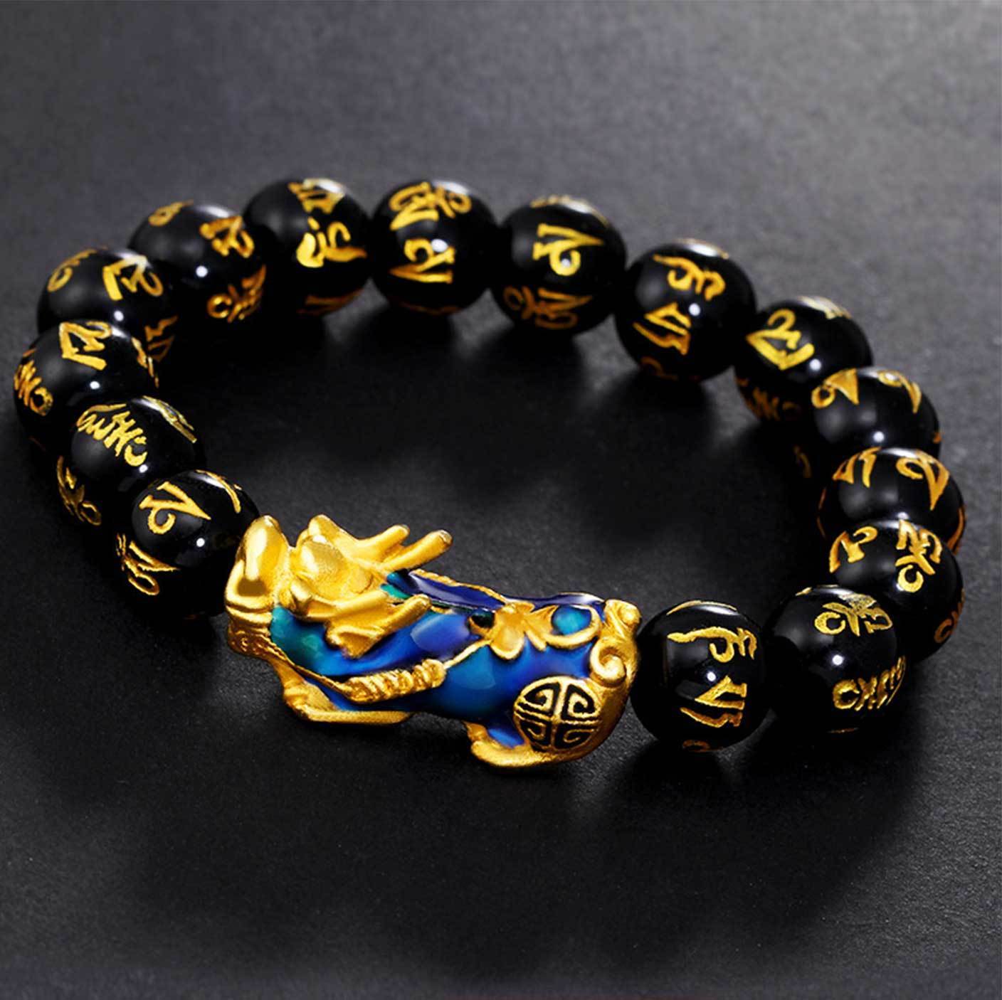 Farbverändernder Pixiu Obsidian Armand - Für Wohlstand - Bracelet - TaoTempel