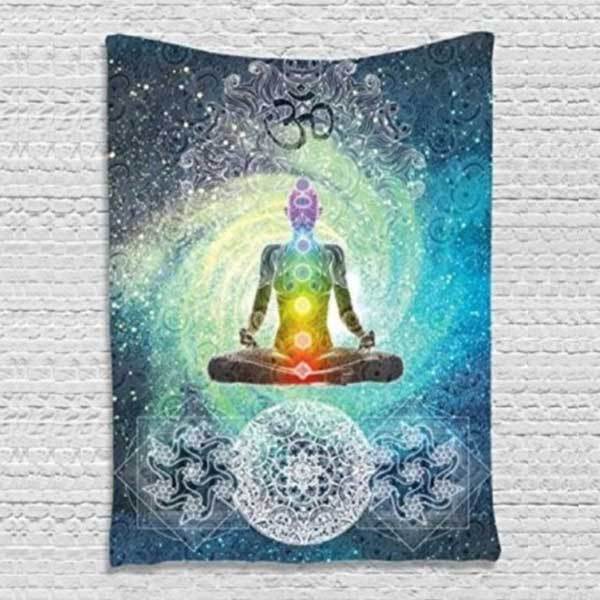 7 Chakra Meditations Teppich Wandteppich - Tapestry - TaoTempel