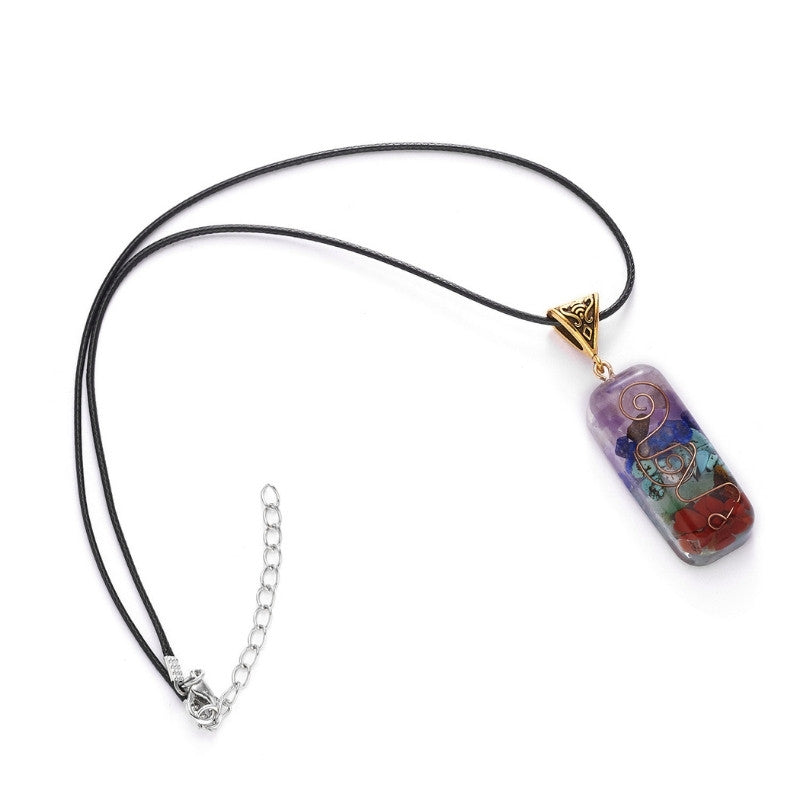 7 Chakra Orgon Halskette - Energieheilung & EMF Schutz - Necklace - TaoTempel