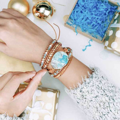 Beruhigender Freund Jaspis Boho Armband - Bracelet - TaoTempel