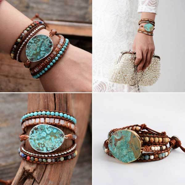 Beruhigender Freund Jaspis Boho Armband - Bracelet - TaoTempel