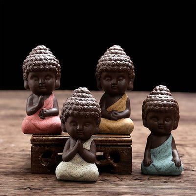 Mini Buddha Statuen der vier edlen Wahrheiten (4er Set) - Home Decor - TaoTempel