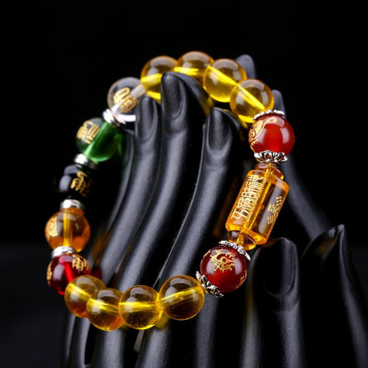 Gott des Reichtums Feng Shui Citrin Armband - Bracelet - TaoTempel