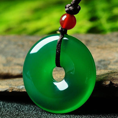 Grüne Jade Halskette - Für Positivität & Harmonie - Necklace - TaoTempel