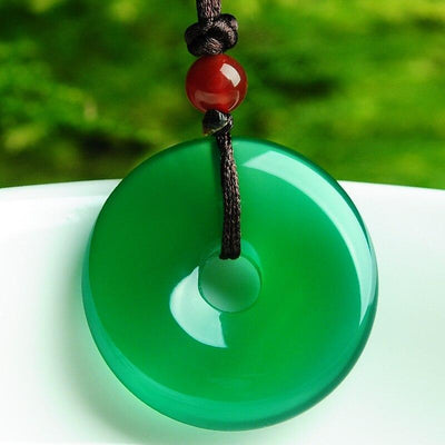 Grüne Jade Halskette - Für Positivität & Harmonie - Necklace - TaoTempel