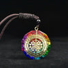 7 Chakra Orgonit Anhänger Halskette - Schutz & Balance - Necklace - TaoTempel