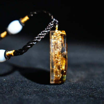Heilige Sri Yantra Orgonit Halskette - Tigerauge - Necklace - TaoTempel