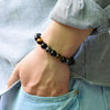 Armband für dreifachen Schutz - Tigerauge, Obsidian, Hämatit - Bracelet - TaoTempel