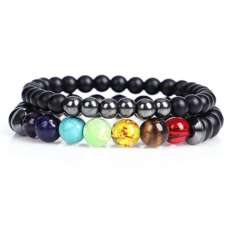 Hämatit Chakra Armband Set - Wellness Fördern - Bracelet - TaoTempel