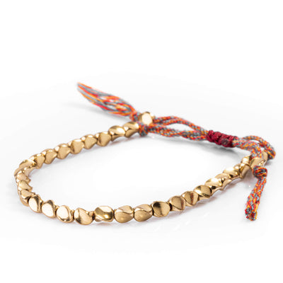 Handgefertigtes tibetisches Kupferperlenarmband - Bracelet - TaoTempel