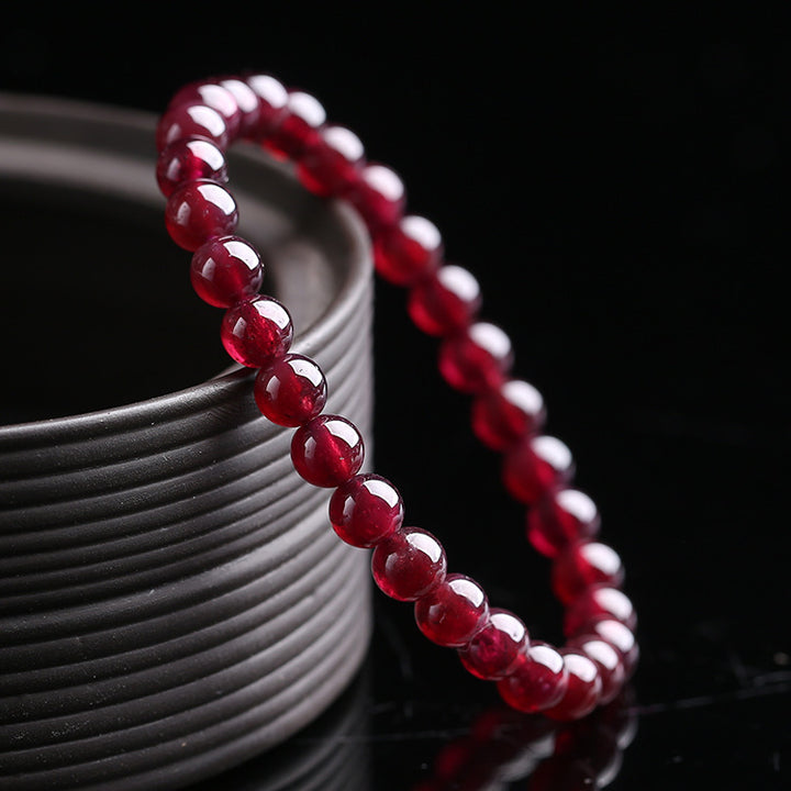 Armband aus rotem Granatstein - Entfache Deine Liebe neu - Bracelet - TaoTempel